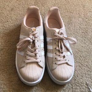 Adidas Superstar Beige Womens Sneakers